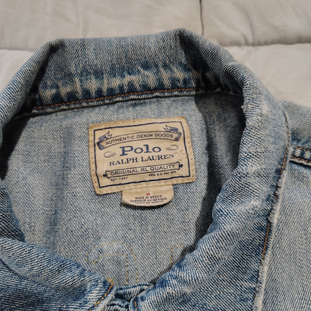 Polo by Ralph Lauren blue denim jacket. Tigre - Picture 6 of 7